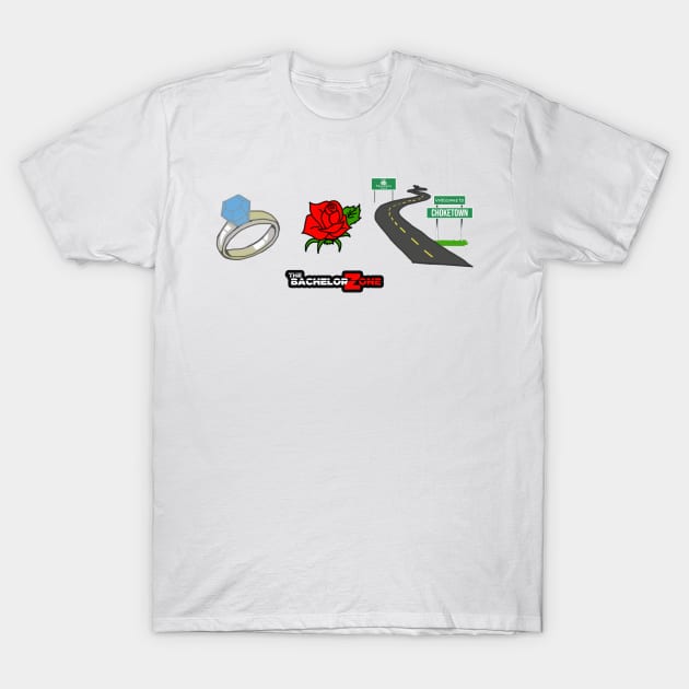 Ring, Rose, or Road T-Shirt by bachelorzonepod